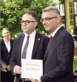 TUFAN Erhürman vowed to uphold the rule of law as he received his official certificate of election from Supreme Election Council (YSK) chairman Bertan Özerdağ on Monday after being elected as the TRNC’s sixth President. The ceremony took place in the...
